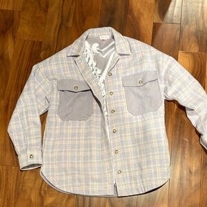 Pink Lily X Krista Horton Lavender Shacket